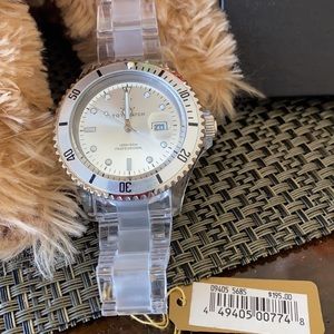 Chunky "Toy Watch" Silver/Lucite